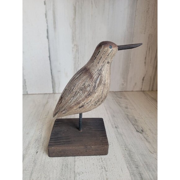 Wooden bird neutral unique home decor seagull - Picture 5 of 6